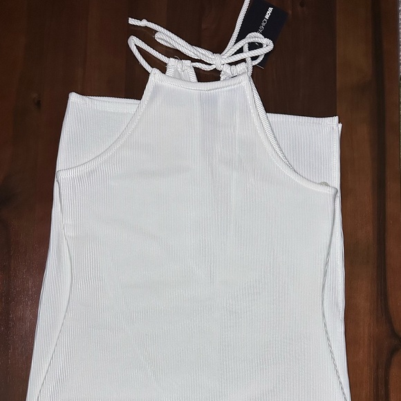 WHITE HALTER MIDI DRESS 🤍 - Picture 7 of 12